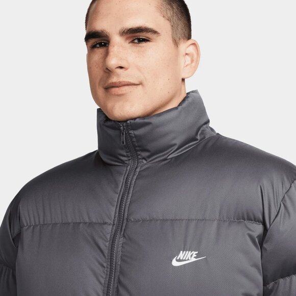Nike Primaloft Iron Grey Puffer Jacket Coat Sportswear Club FB7368-068 XL NEW - Picture 4 of 6